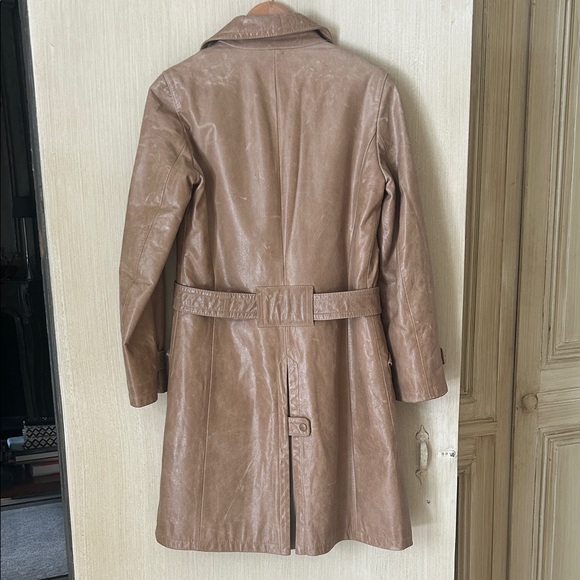 Carolyn Bassett Kennedy style -Max Mara Weekend - 1999 Leather Women's Coat - Picture 5 of 8